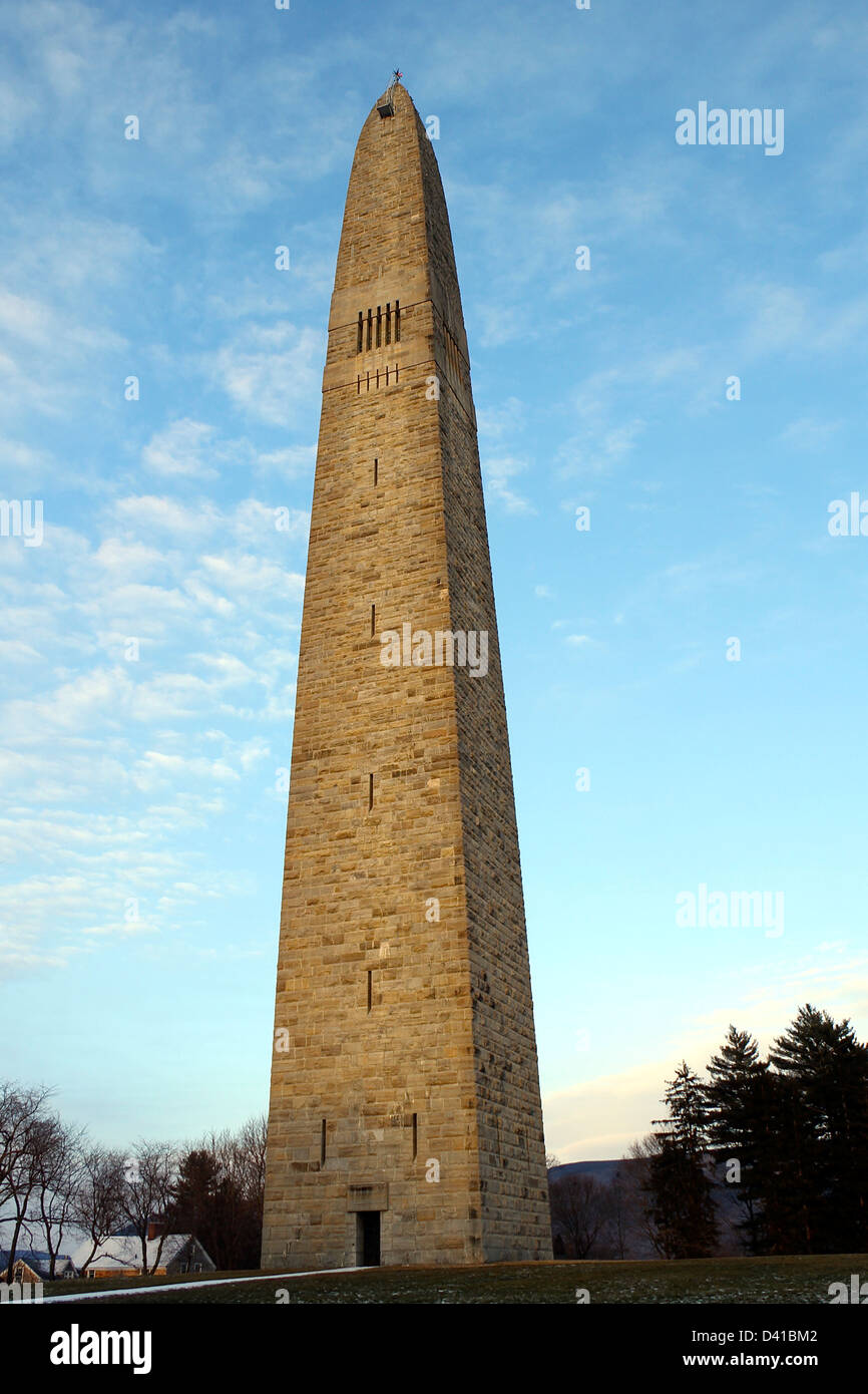 Monument de la bataille de Bennington, Vermont Banque D'Images