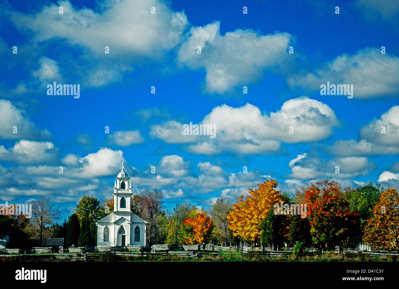 Christ Church, Upper Canada Village, Canada Banque D'Images