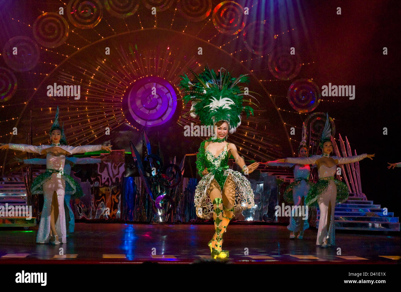Tiffany's Show Cabaret travesti d'origine, Pattaya, Thaïlande Banque D'Images