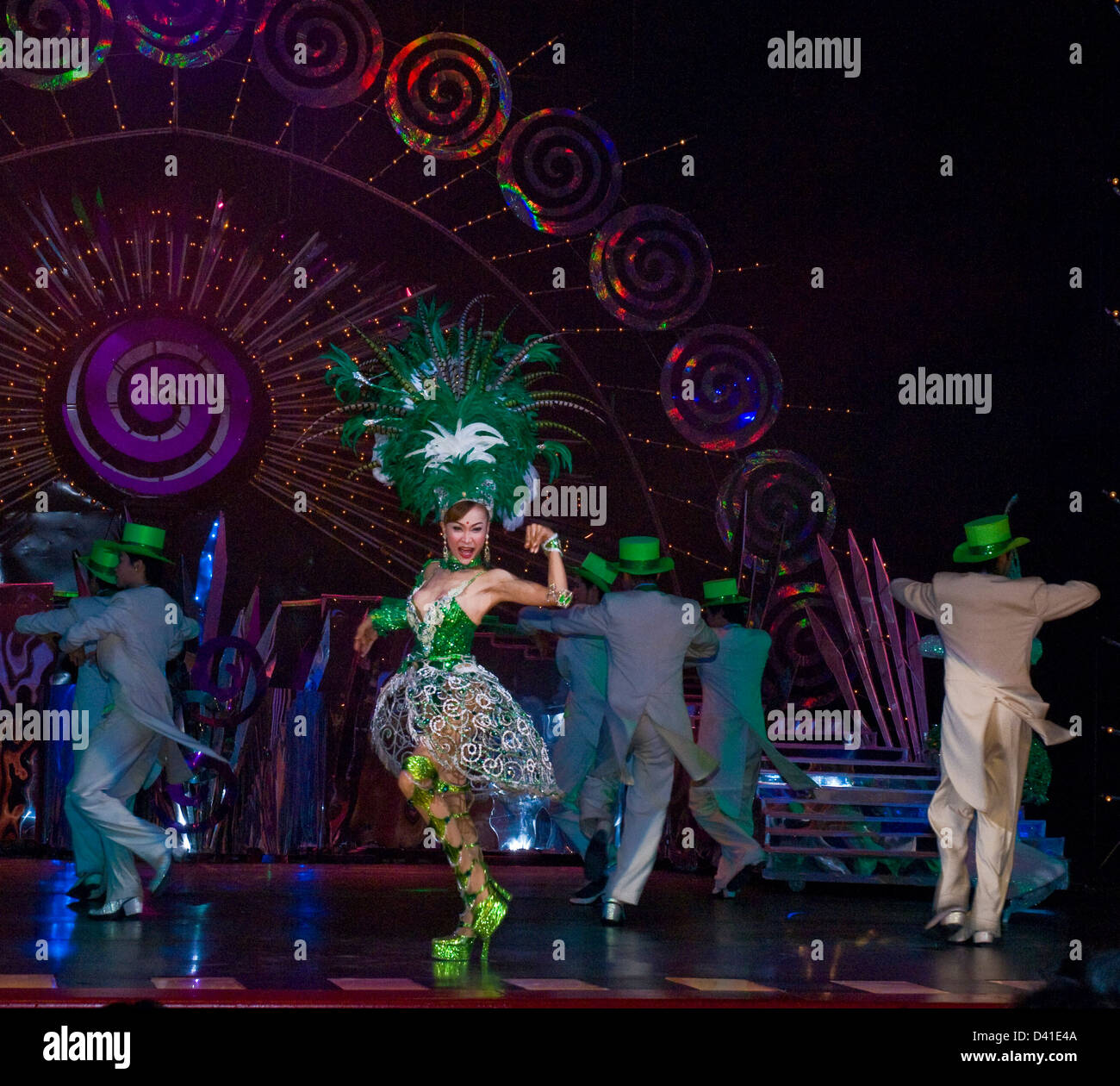 Tiffany's Show Cabaret travesti d'origine, Pattaya, Thaïlande Banque D'Images