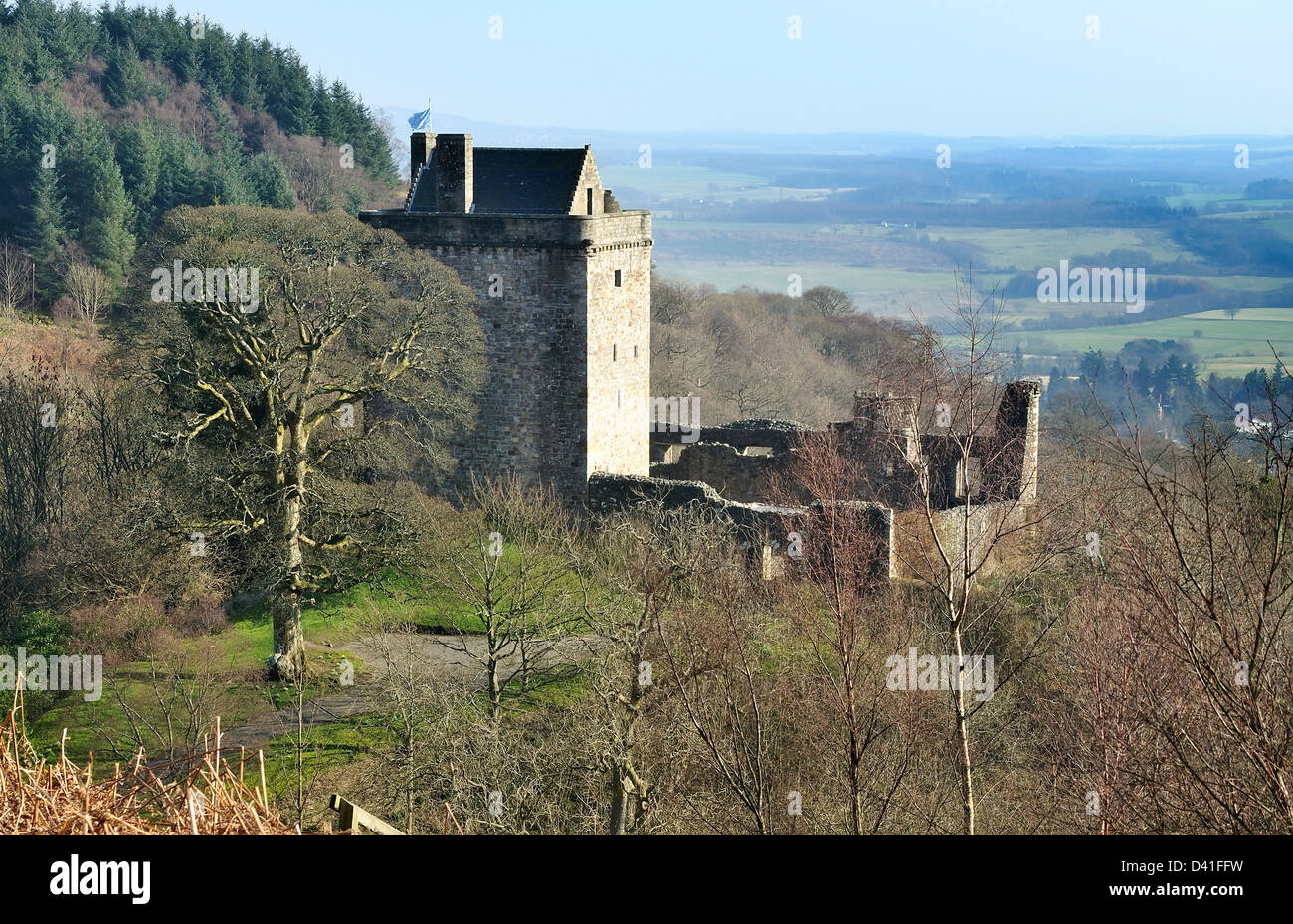 Castle Campbell en Dollar Glen, Clackmannanshire Banque D'Images