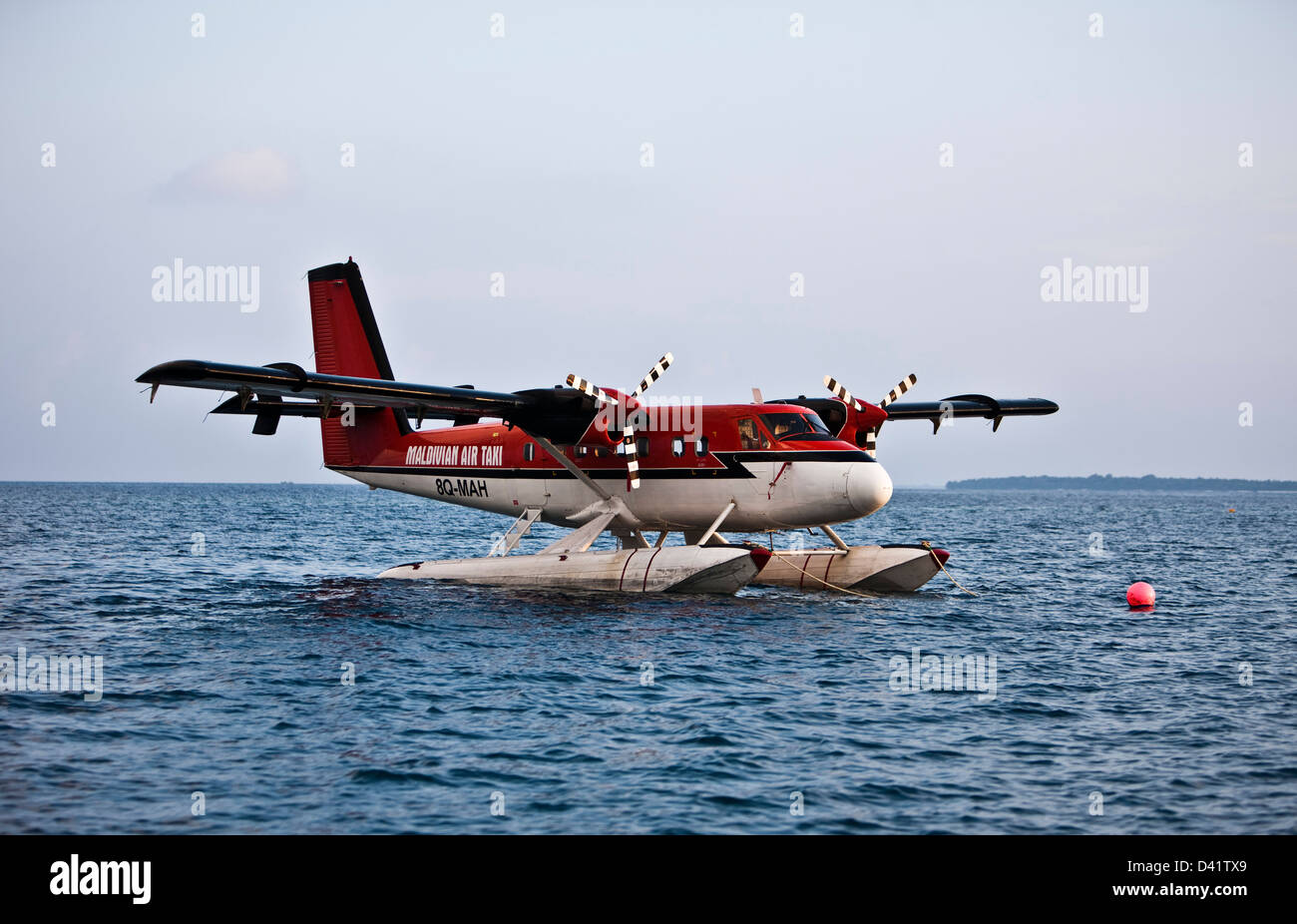 Avion Qui Atterrit Sur L Eau Avion Bateau sur l'eau, près de Kuda Hura, Maldives Banque D'Images