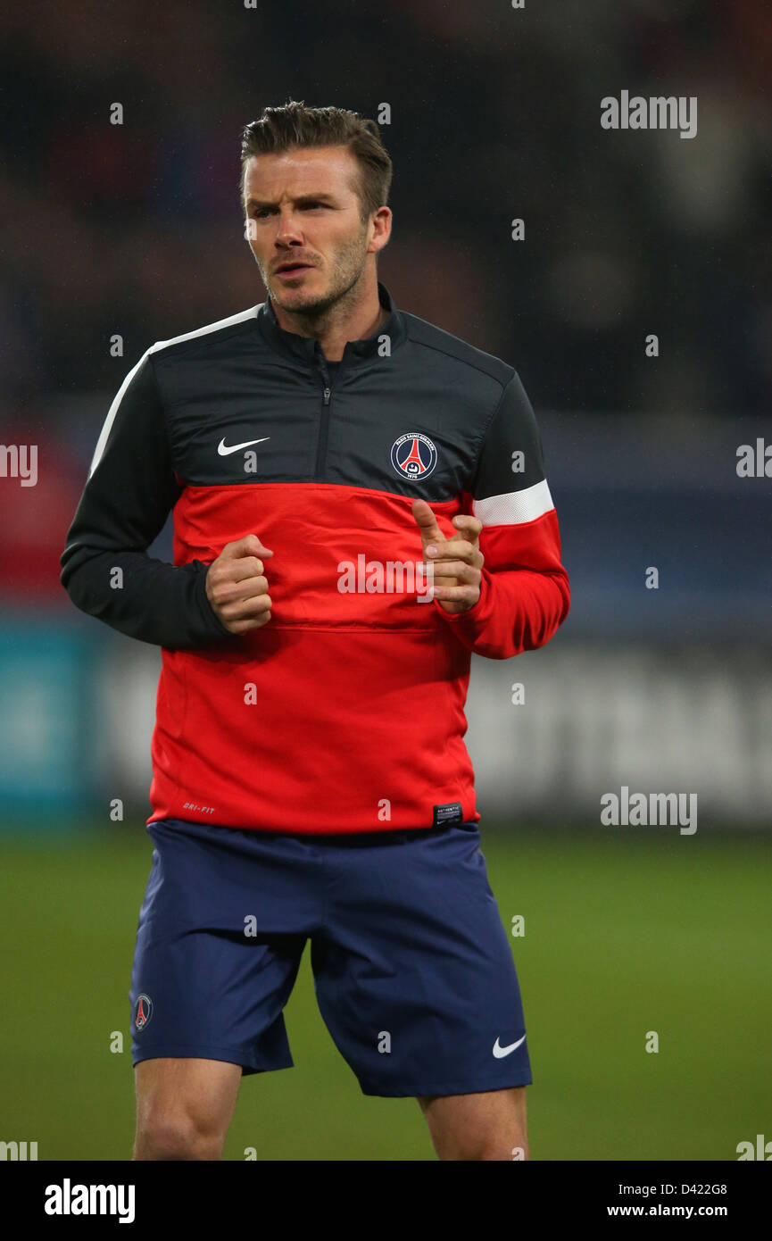 DAVID BECKHAM - PSG Banque D'Images