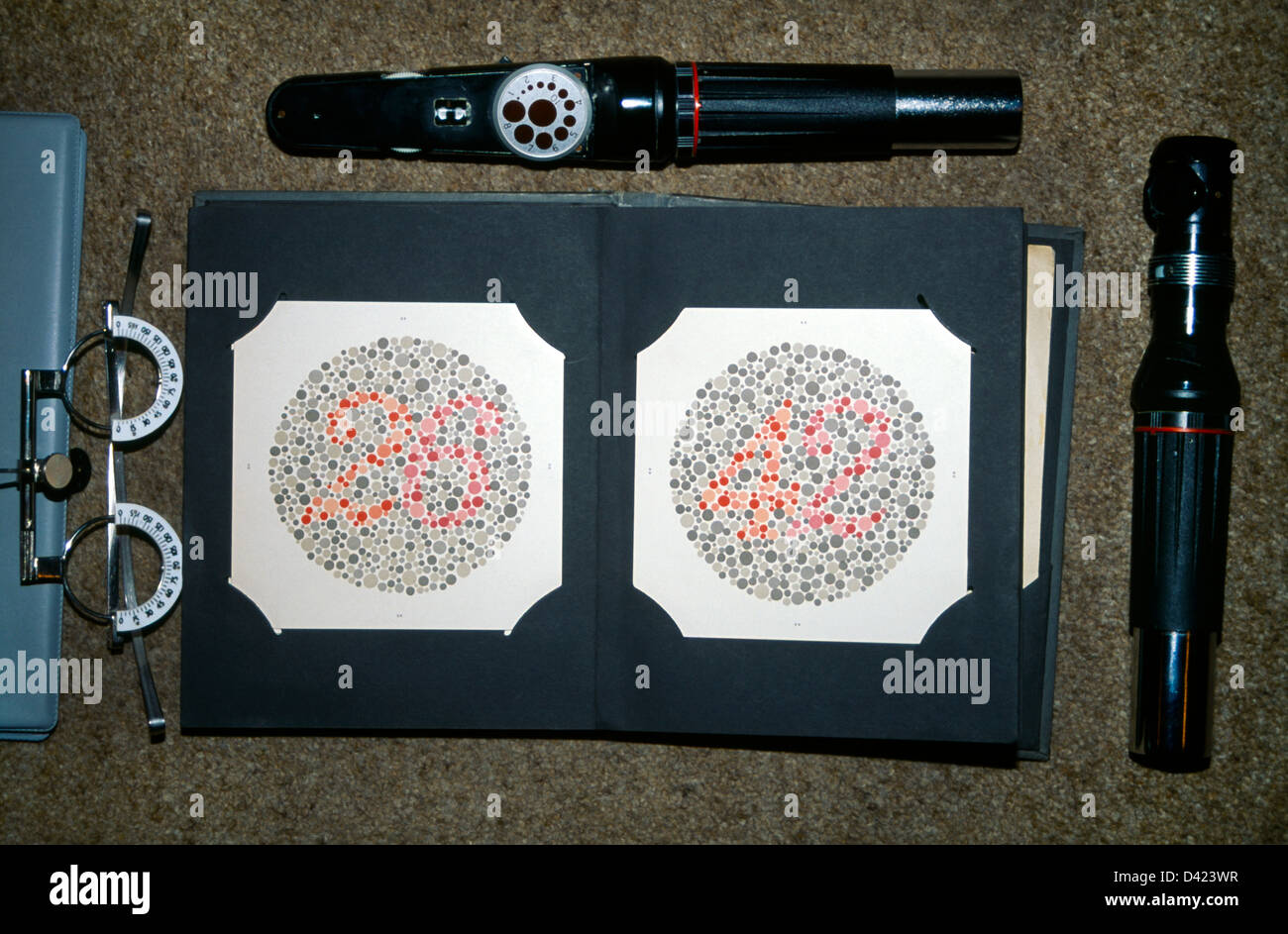 Test de daltonisme Banque D'Images