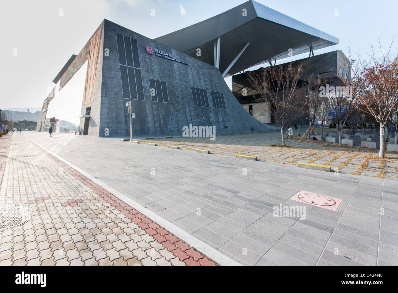 Busan Cinema Centre appelé Dureraum - architecture moderne en Asie Banque D'Images