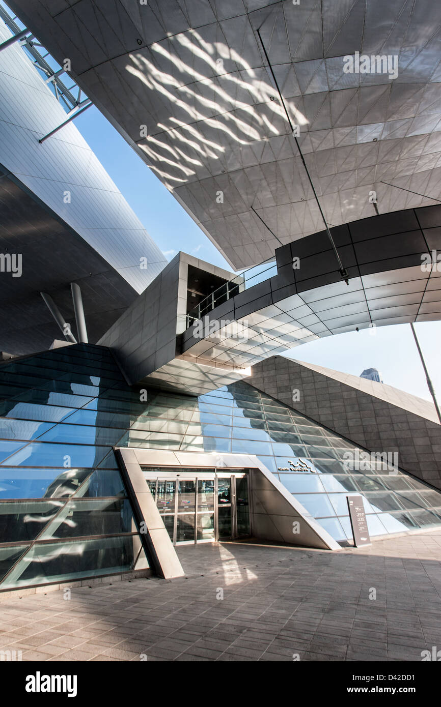 Busan Cinema Centre appelé Dureraum - architecture moderne en Asie Banque D'Images