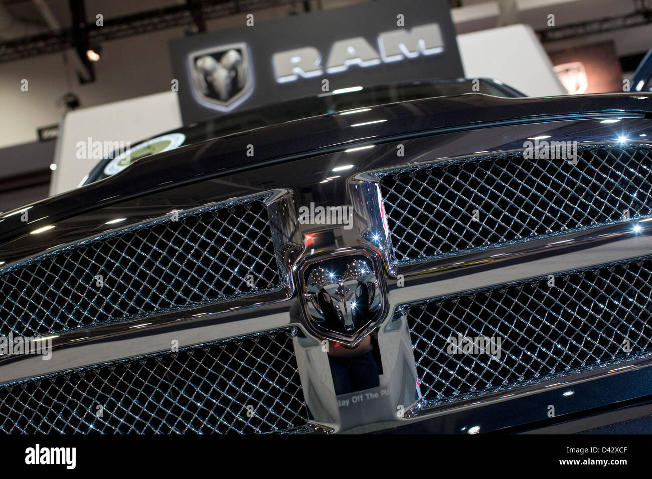 Un Dodge Ram sur l'affichage à l'édition 2013 Washington, DC Auto Show. Banque D'Images