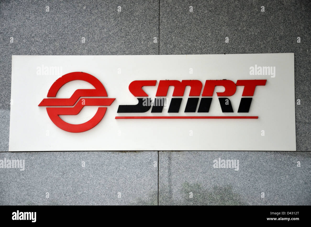 Singapour SMRT logo et inscription Banque D'Images