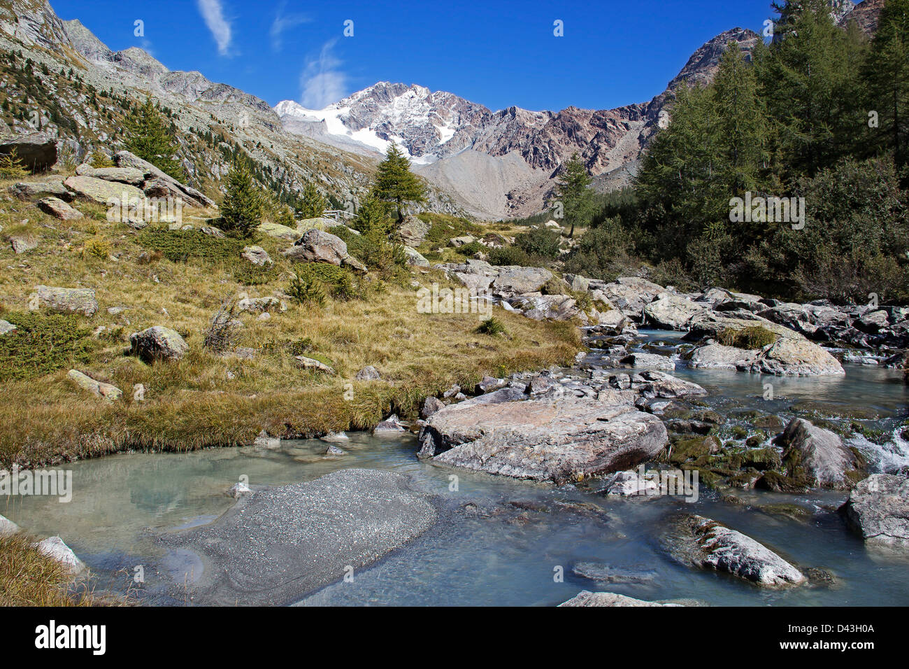 Val Masino, Valtellina, montagne, Italie, Lac, Nature, Preda Rossa Banque D'Images