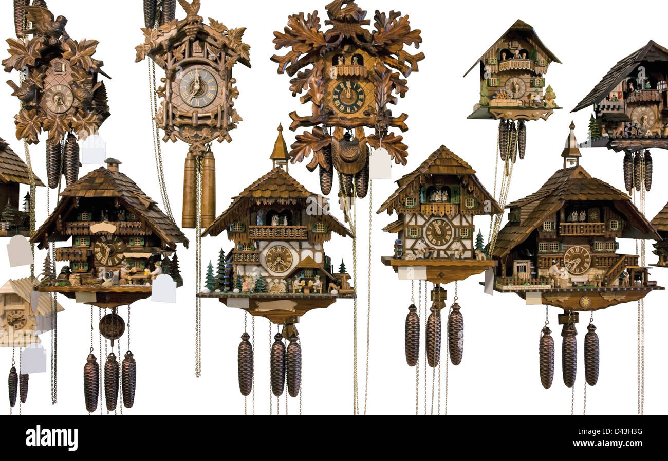 Coucou - Forêt Noire - En Bois Véritable - À Piles - Mouvement À Quartz