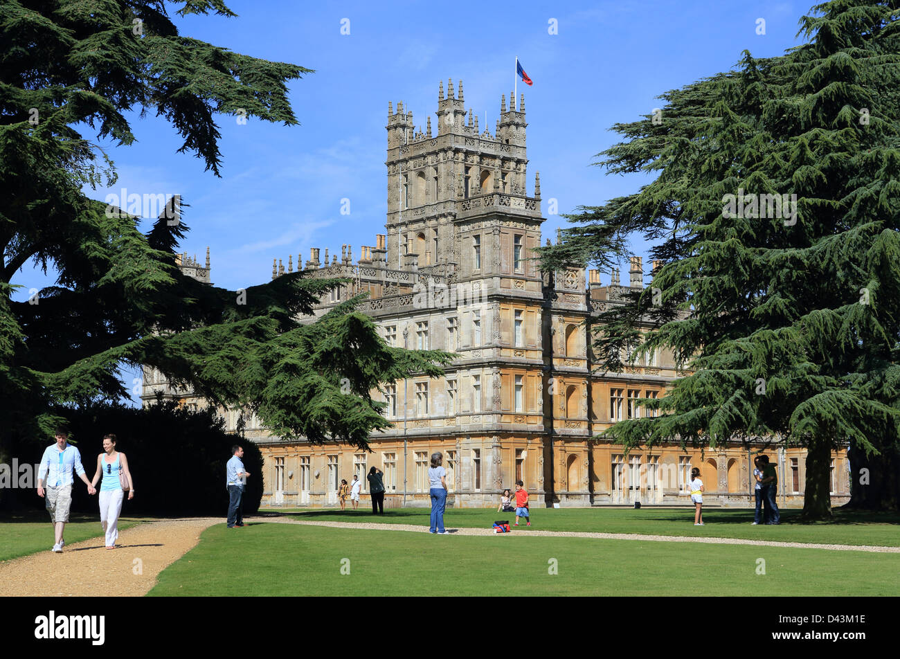 Château de Highclere, accueil du Comte et comtesse de Carnarvon, et