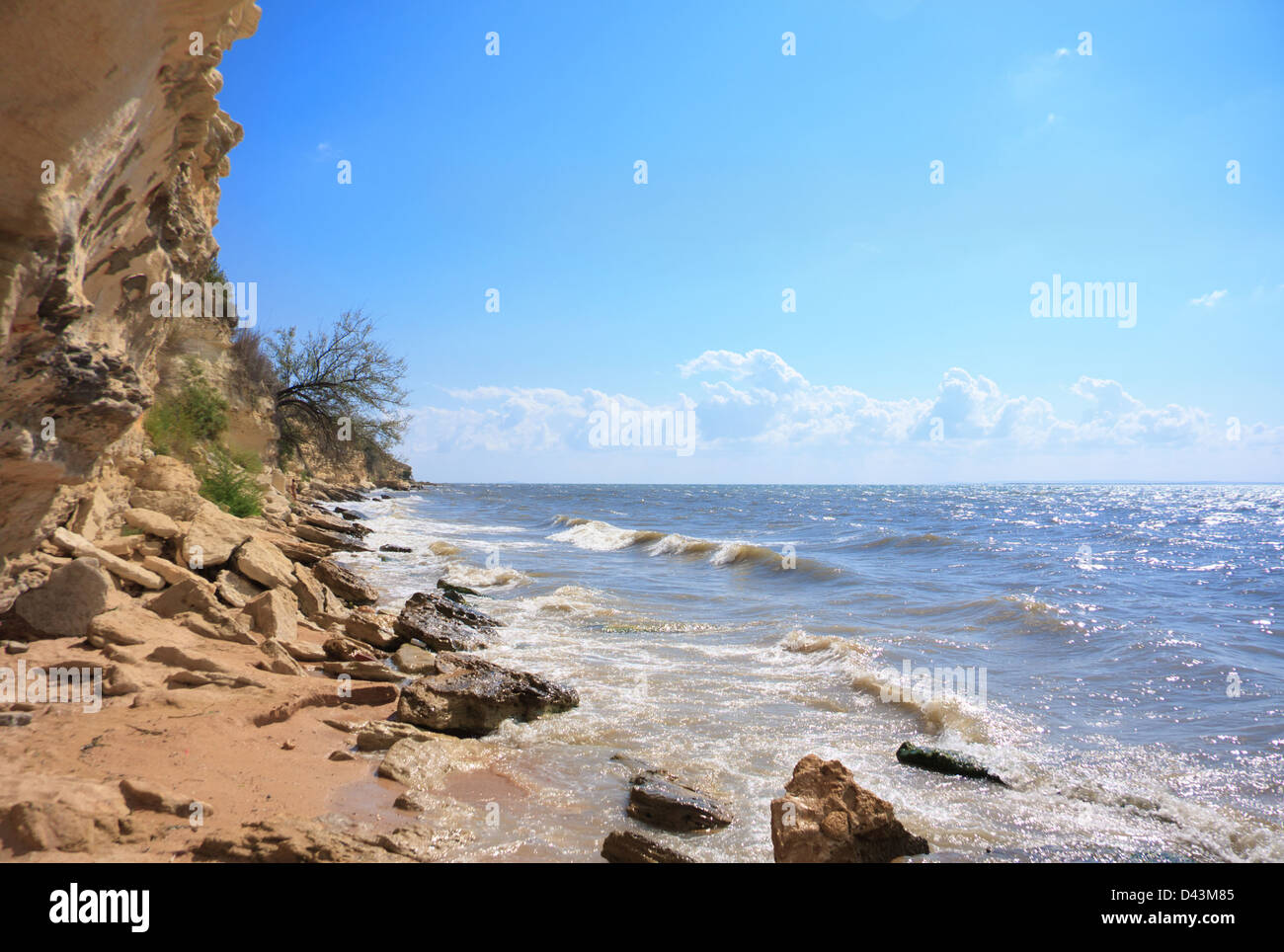 La côte sauvage du paysage Banque D'Images