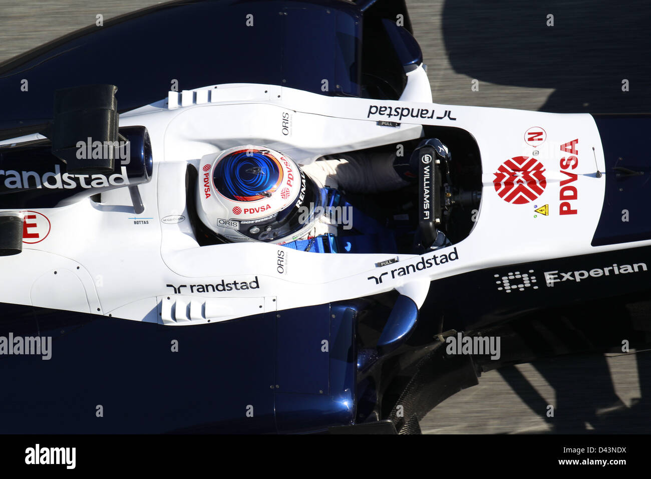 Sport Automobile : Championnat du Monde de Formule 1 de la FIA 2013, essais à Barcelone, Pastor Maldonado (VEN, Williams F1) # AILIVE Banque D'Images