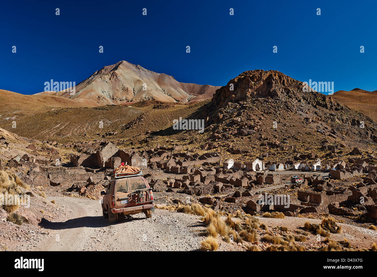 San Antonio de Lipez, ville fantôme dans le paysage des Andes, de la Bolivie, de l'Amérique du Sud Banque D'Images