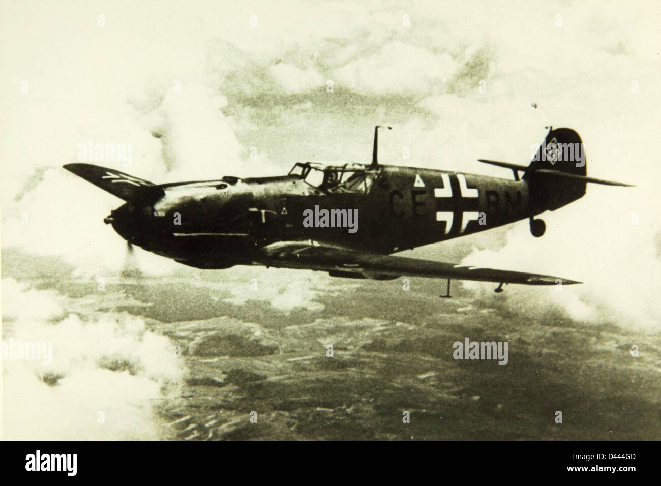 Le Messerschmitt BF 109b était un avion de chasse monomoteur allemand utilisé au début de la seconde Guerre mondiale. Il est devenu l'un des chasseurs les plus efficaces et les plus largement produits de son temps. Banque D'Images