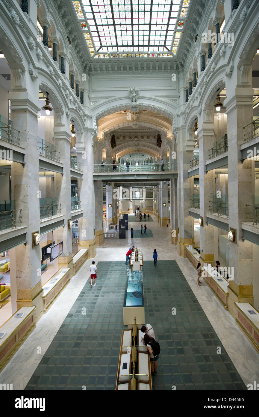 Mairie de Madrid (Cibeles Palace) intérieur Banque D'Images