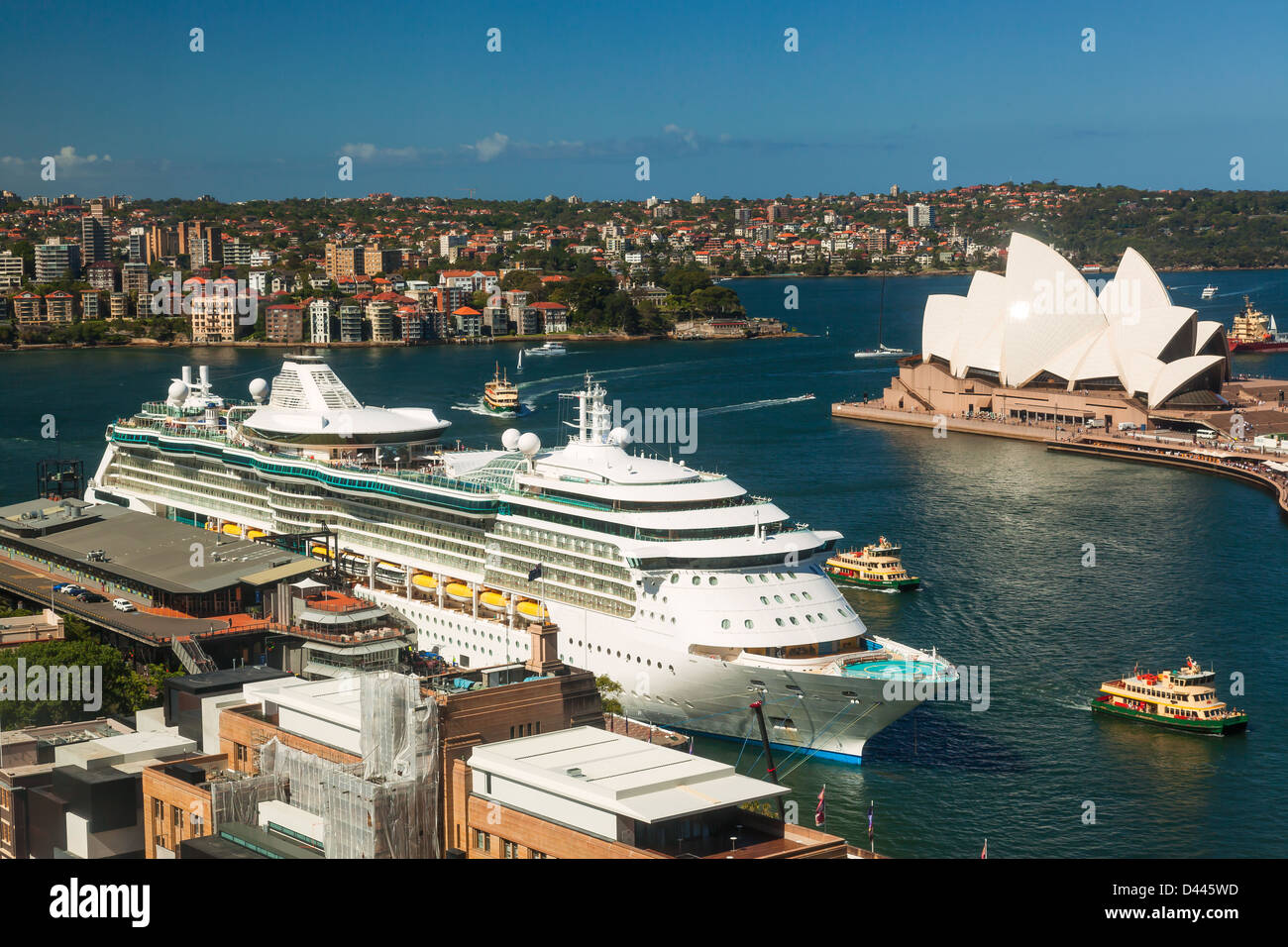 Terminal passagers d'outre-mer dans le port de Sydney à Circular Quay Banque D'Images