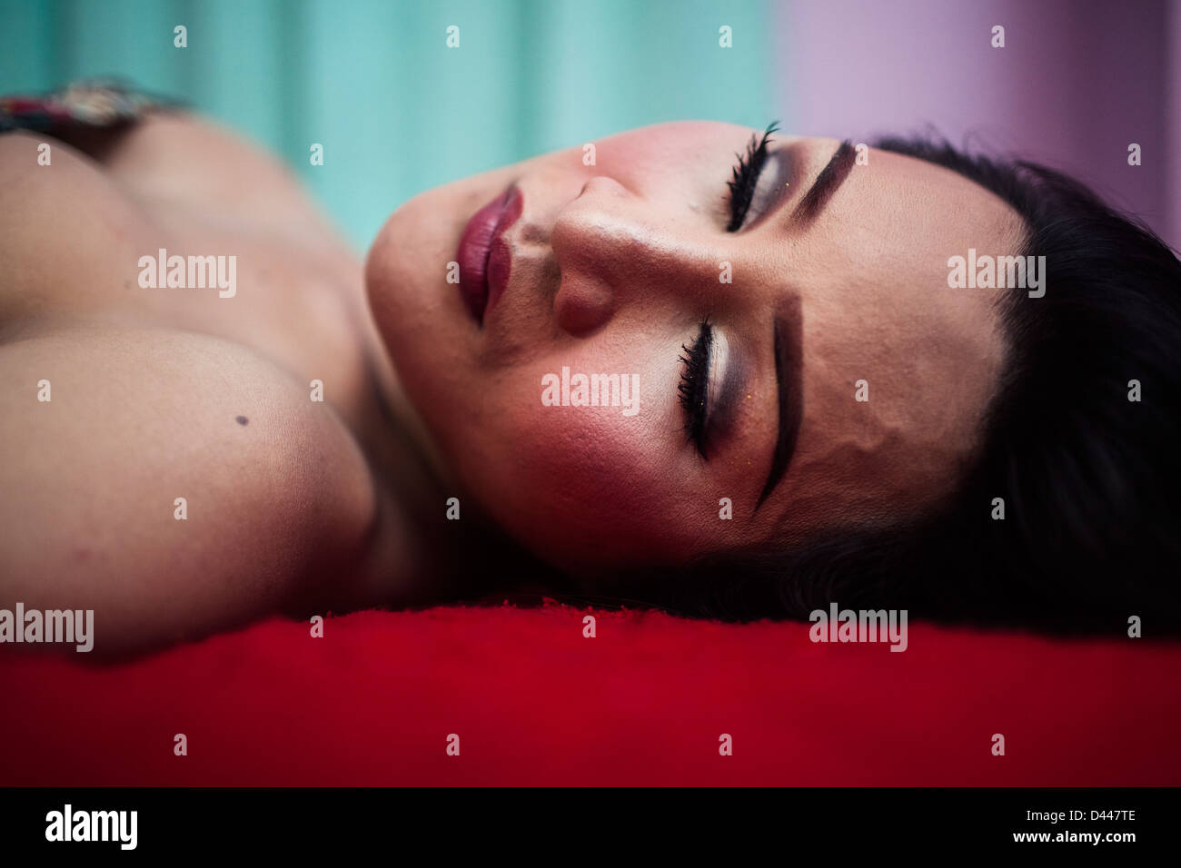 Un portrait d'un déplacement à Pattaya, Thaïlande. Banque D'Images