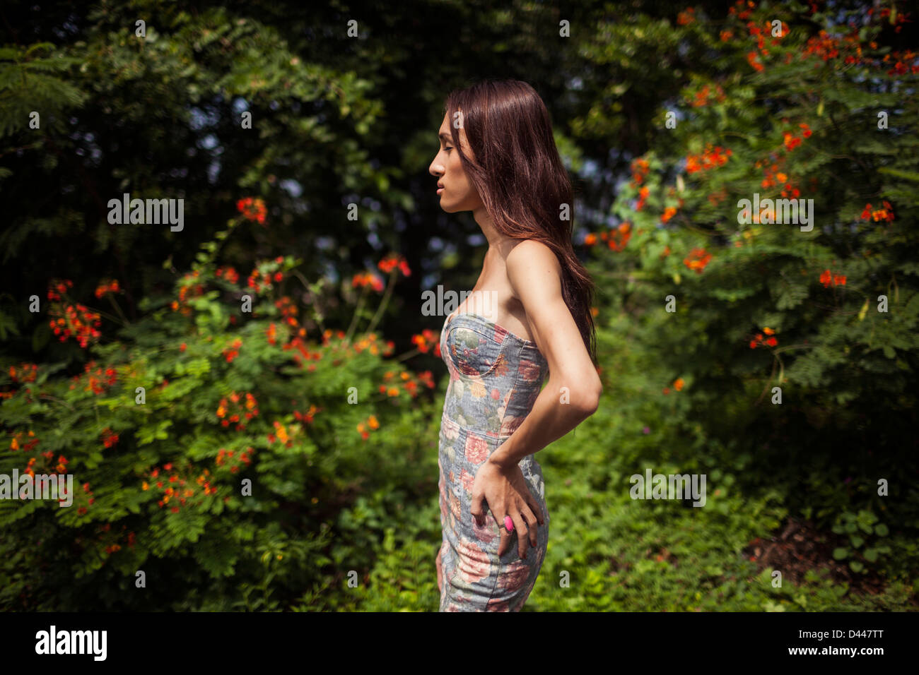 Un portrait d'un déplacement à Pattaya, Thaïlande. Banque D'Images