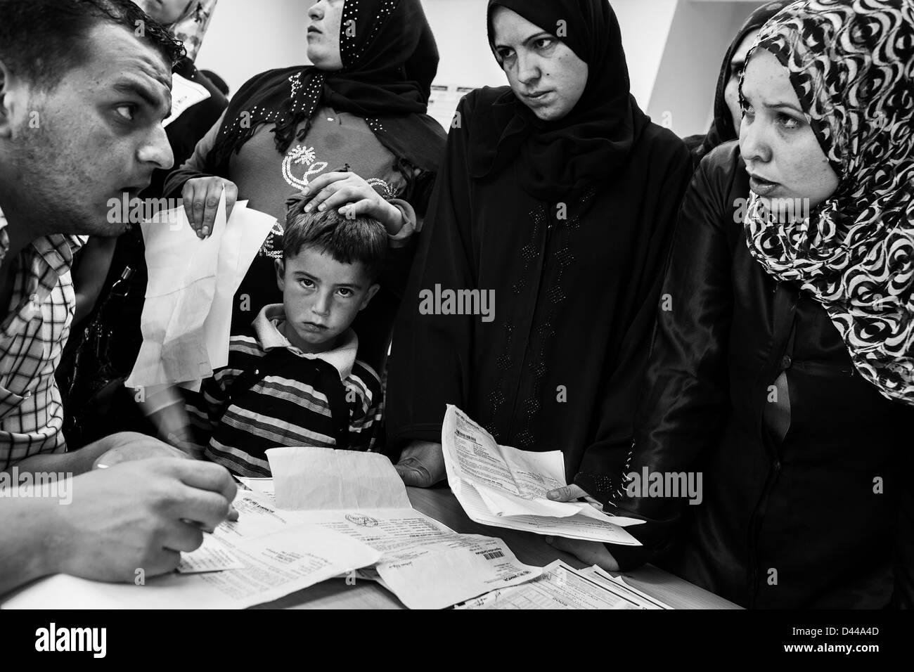 2012L Refugess enfants syriens au Liban Banque D'Images