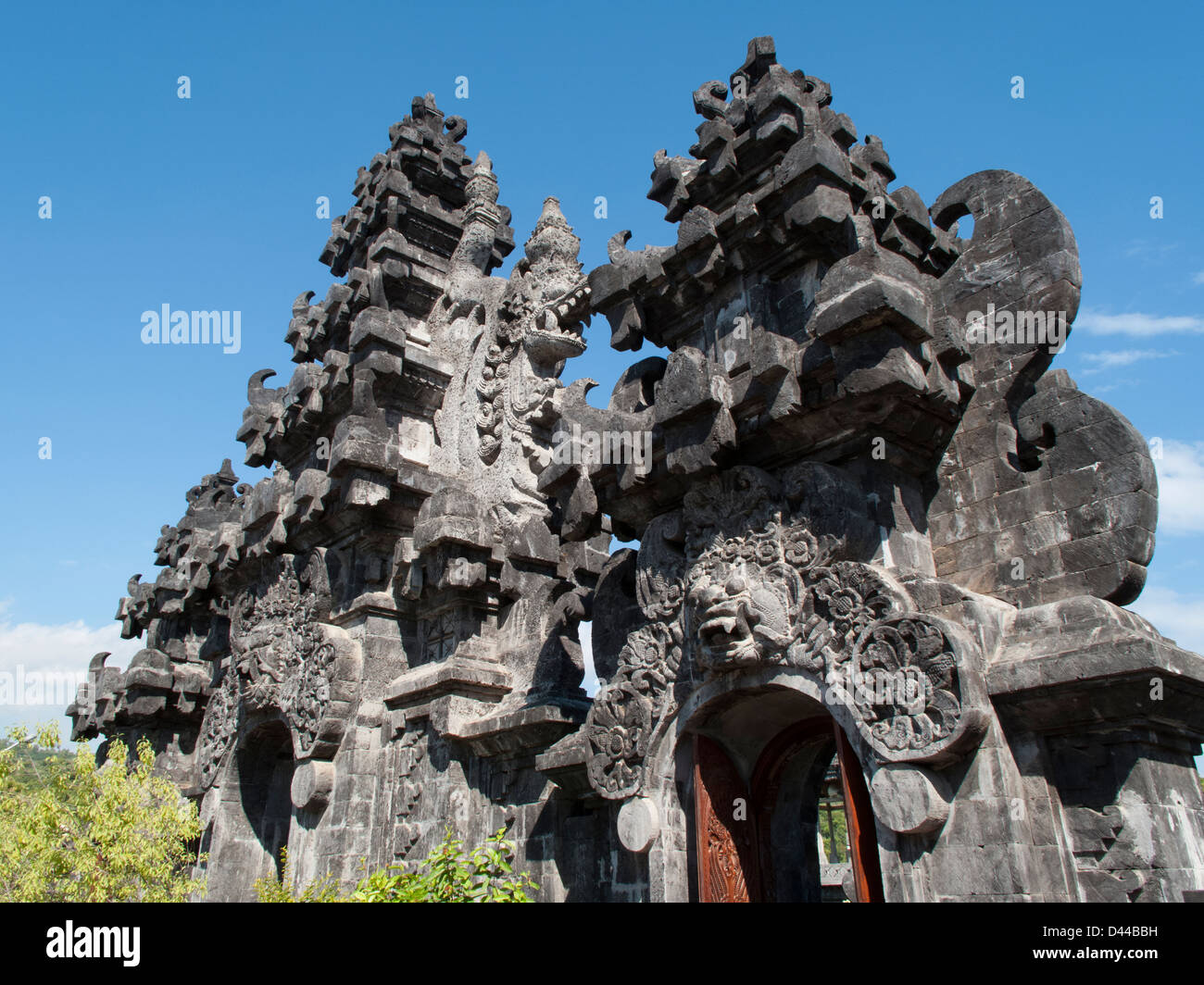 Pura Ponjok Batu, un temple hindou à Bali, Indonésie. Banque D'Images