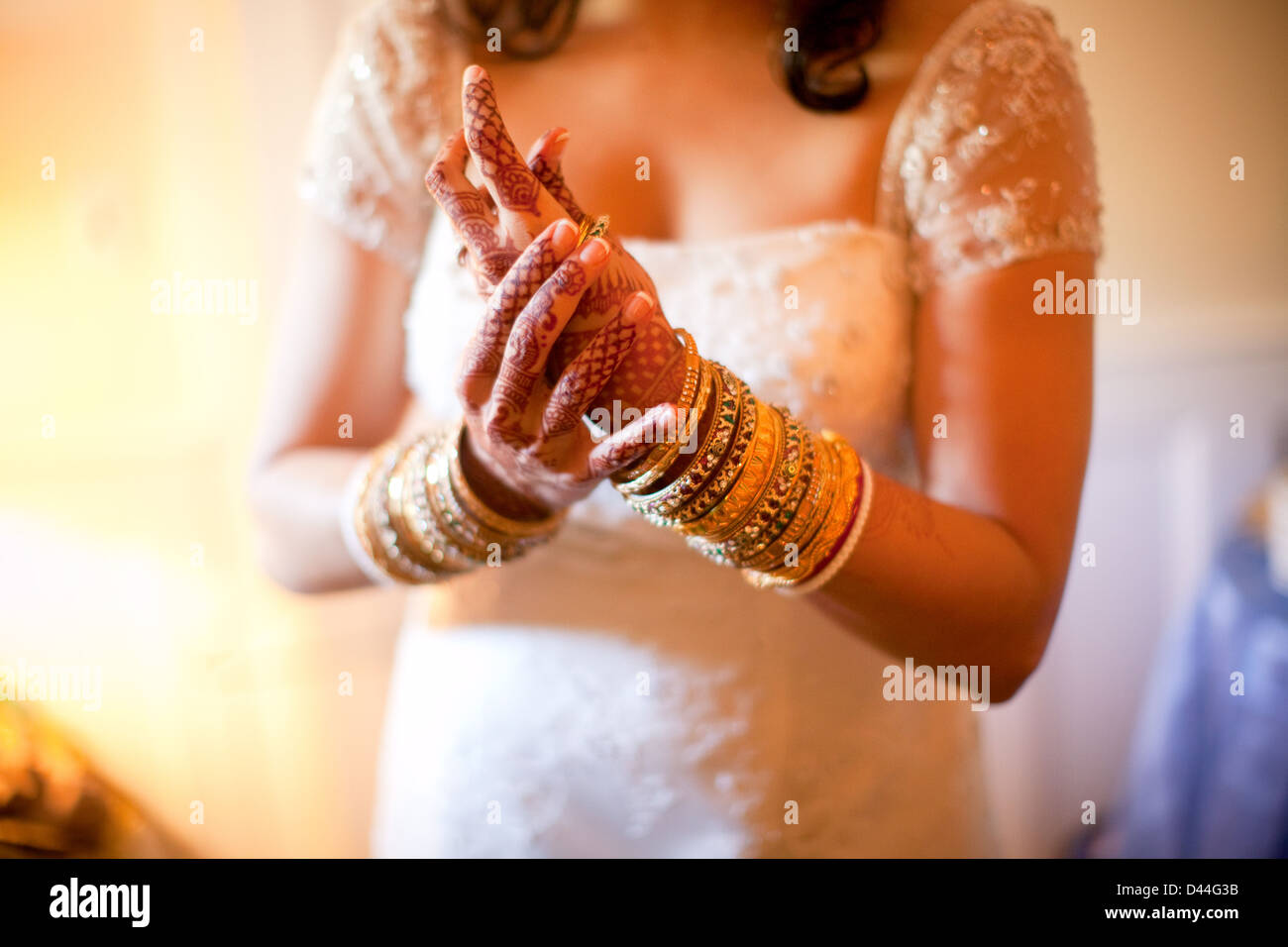 Cérémonie de mariage multi culturel blend Banque D'Images