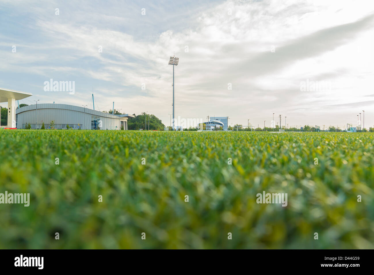 Au niveau du sol du stade Banque D'Images