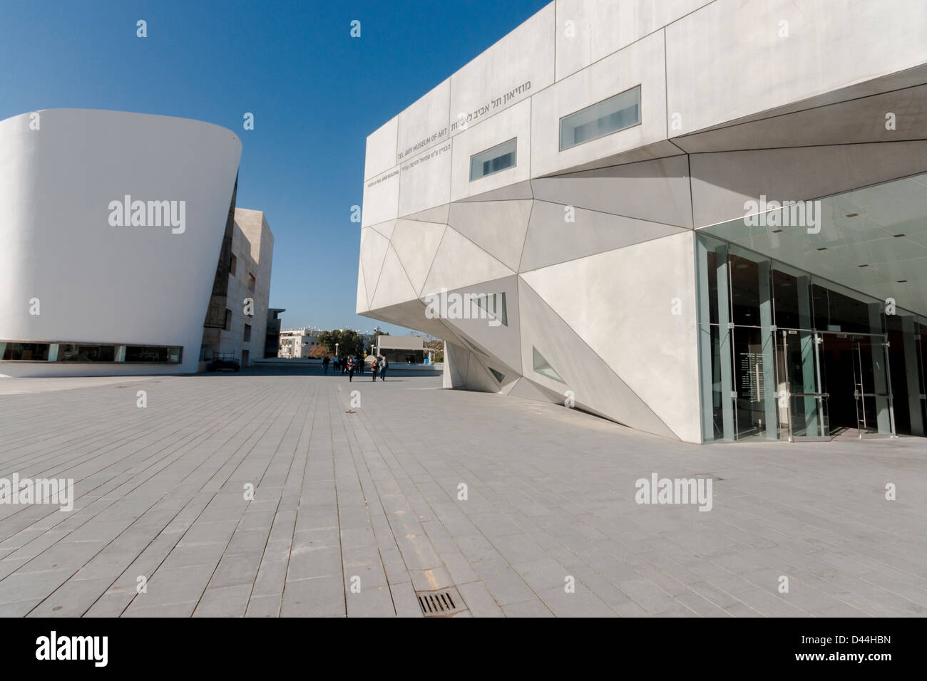 Israël. L'entrée de la Herta et Paul Amir dans le Tel-Aviv Museum of Art Architecte : Preston Scott Cohen. Banque D'Images