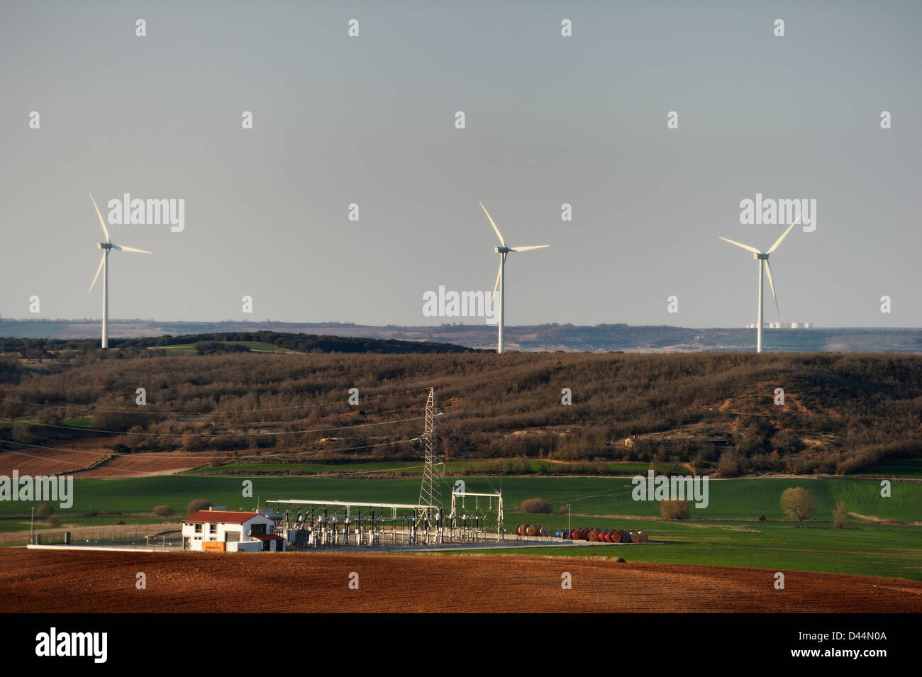 Moulins à vent, Espagne Banque D'Images