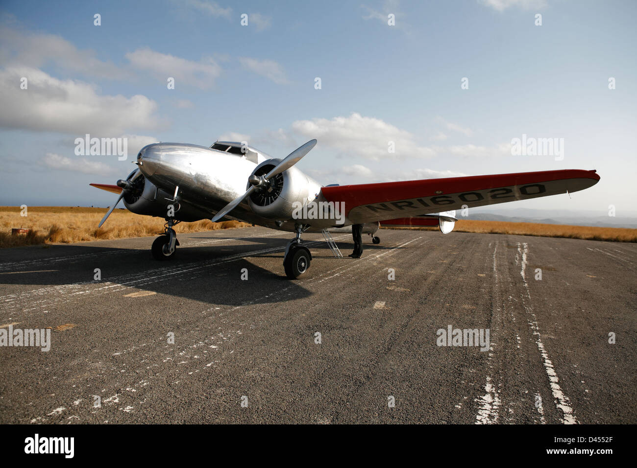 Lockheed Electra 12A, Twin propeller airplane Banque D'Images