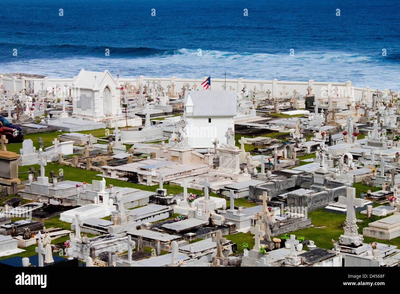 Cimetière de l'époque coloniale de San Juan Banque D'Images