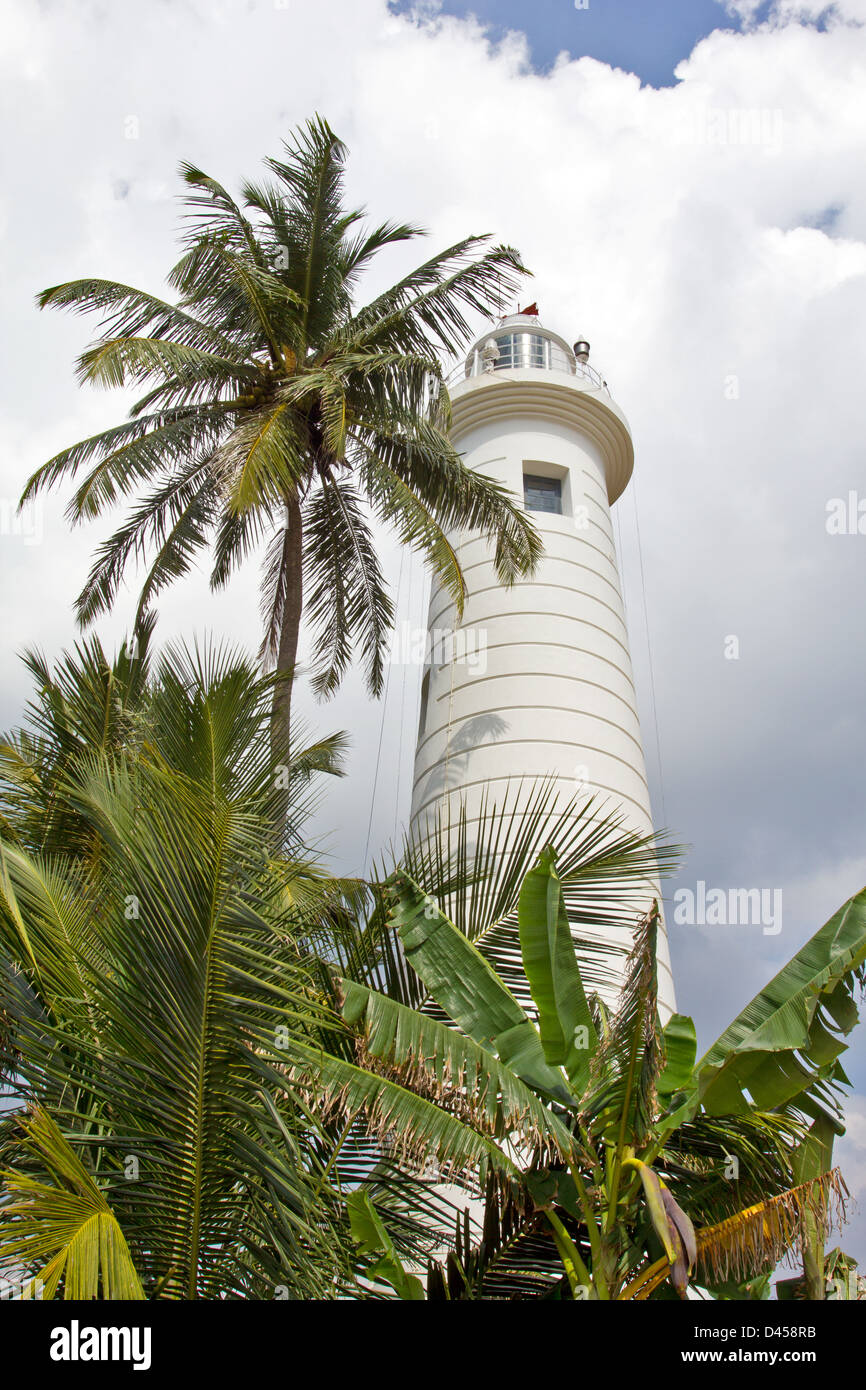 Phare de travail à l'INTÉRIEUR DE L'ANCIEN FORT DANS GALLE SRI LANKA Banque D'Images