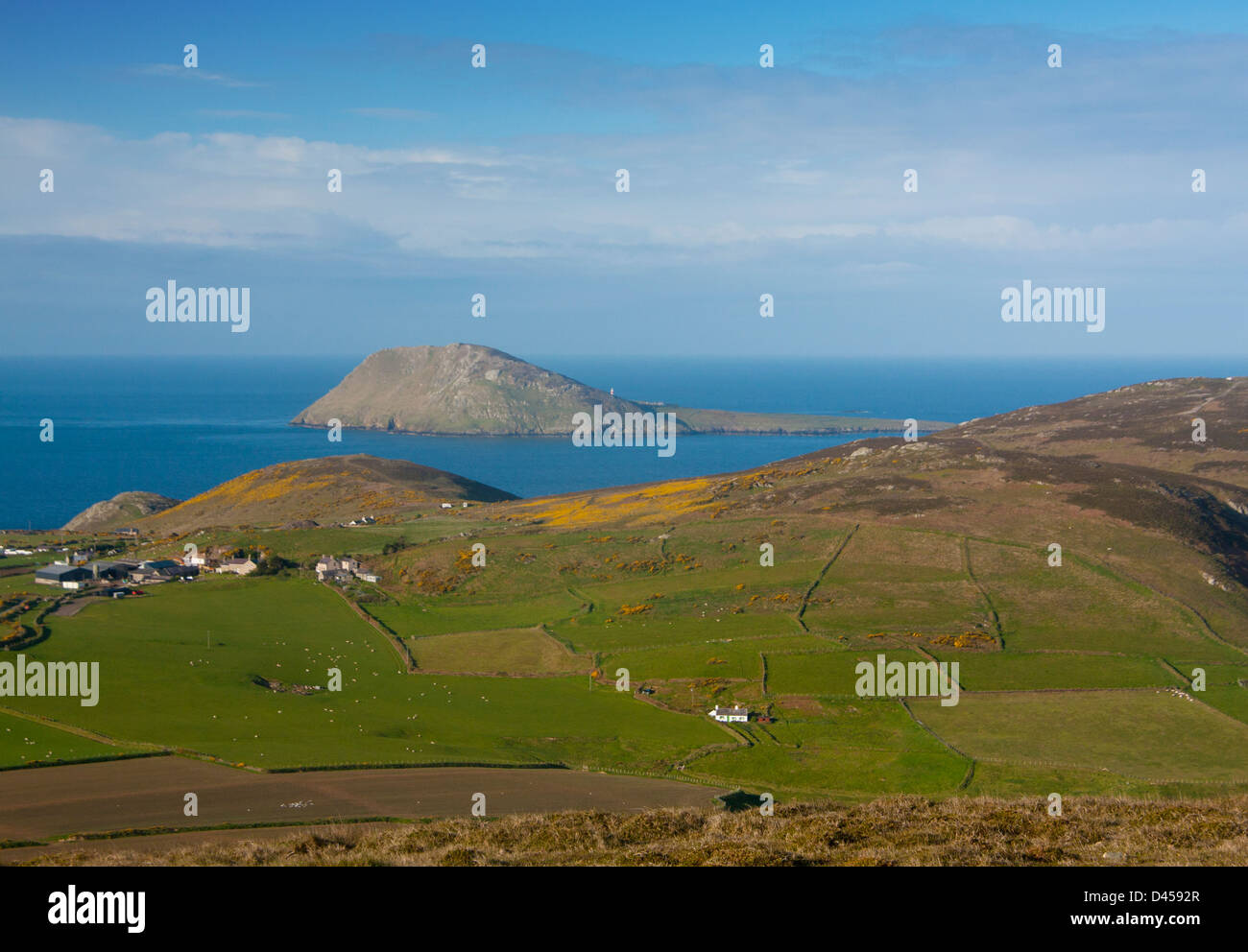 Ynys Enlli Bardsey Island l'île de 20 000 Saints près de la péninsule de Llŷn Aberdaron Gwynedd North Wales UK Banque D'Images