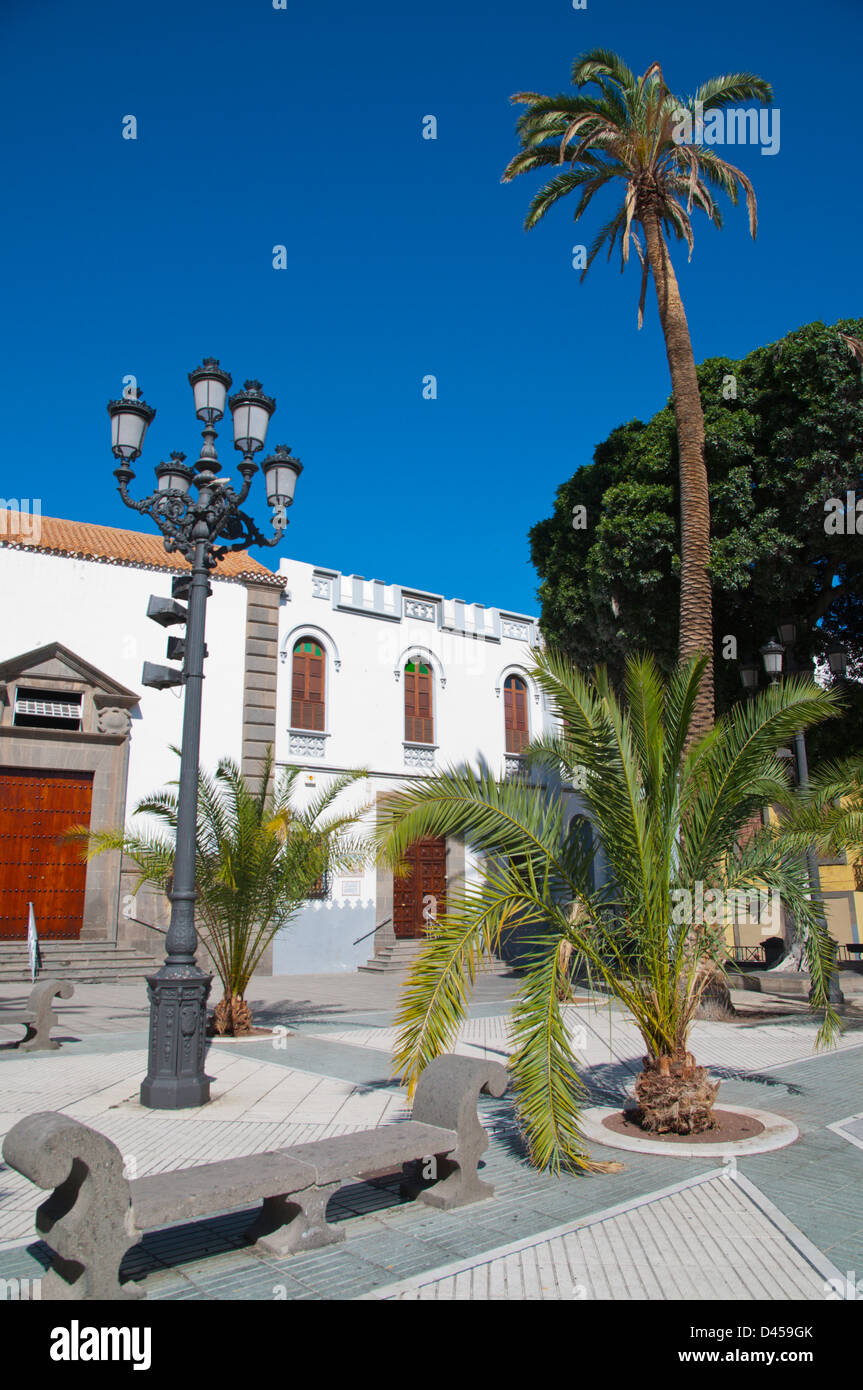 Alameda de Place Colon quartier Triana de Las Palmas Gran Canaria island les Îles Canaries Espagne Europe Banque D'Images