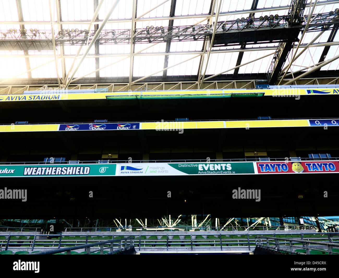 L'Aviva Stadium, Lansdowne Road, Dublin, Irlande. La maison de l'irlandais et le FAI et Irish Rugby et l'IRFU. Banque D'Images