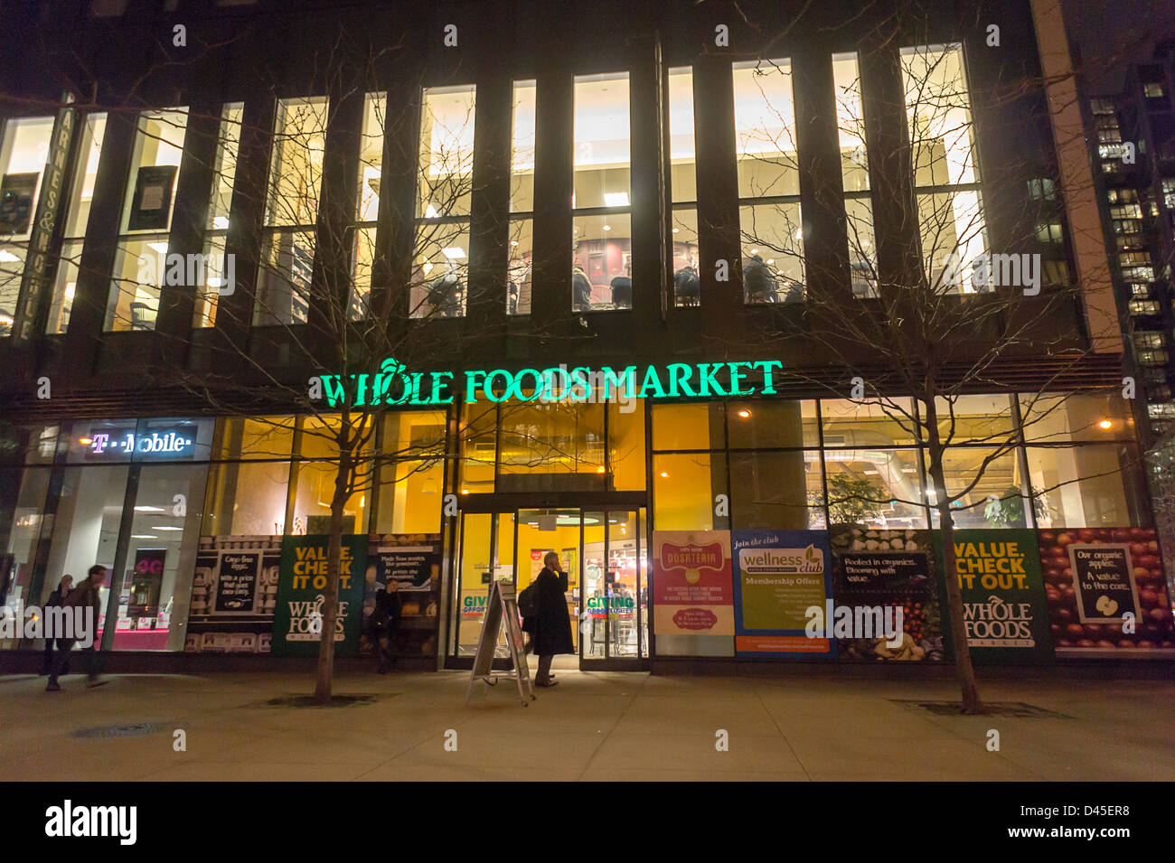 Le Whole Foods Market dans le quartier de Tribeca New York le jeudi 28 février, 2013. (© Richard B. Levine) Banque D'Images