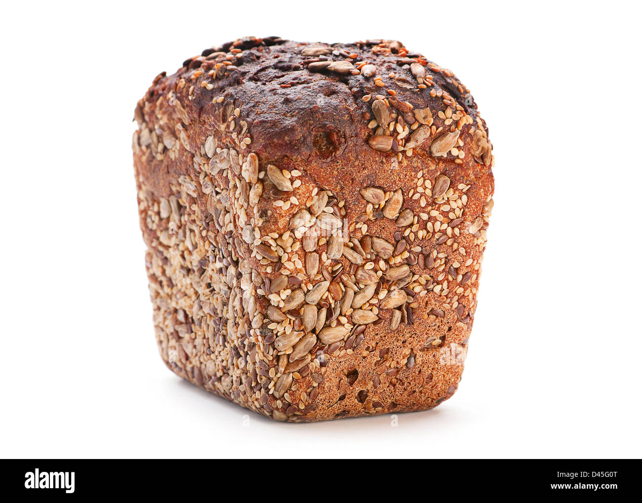 L'orge noir le pain avec les graines de tournesol et de sésame Banque D'Images