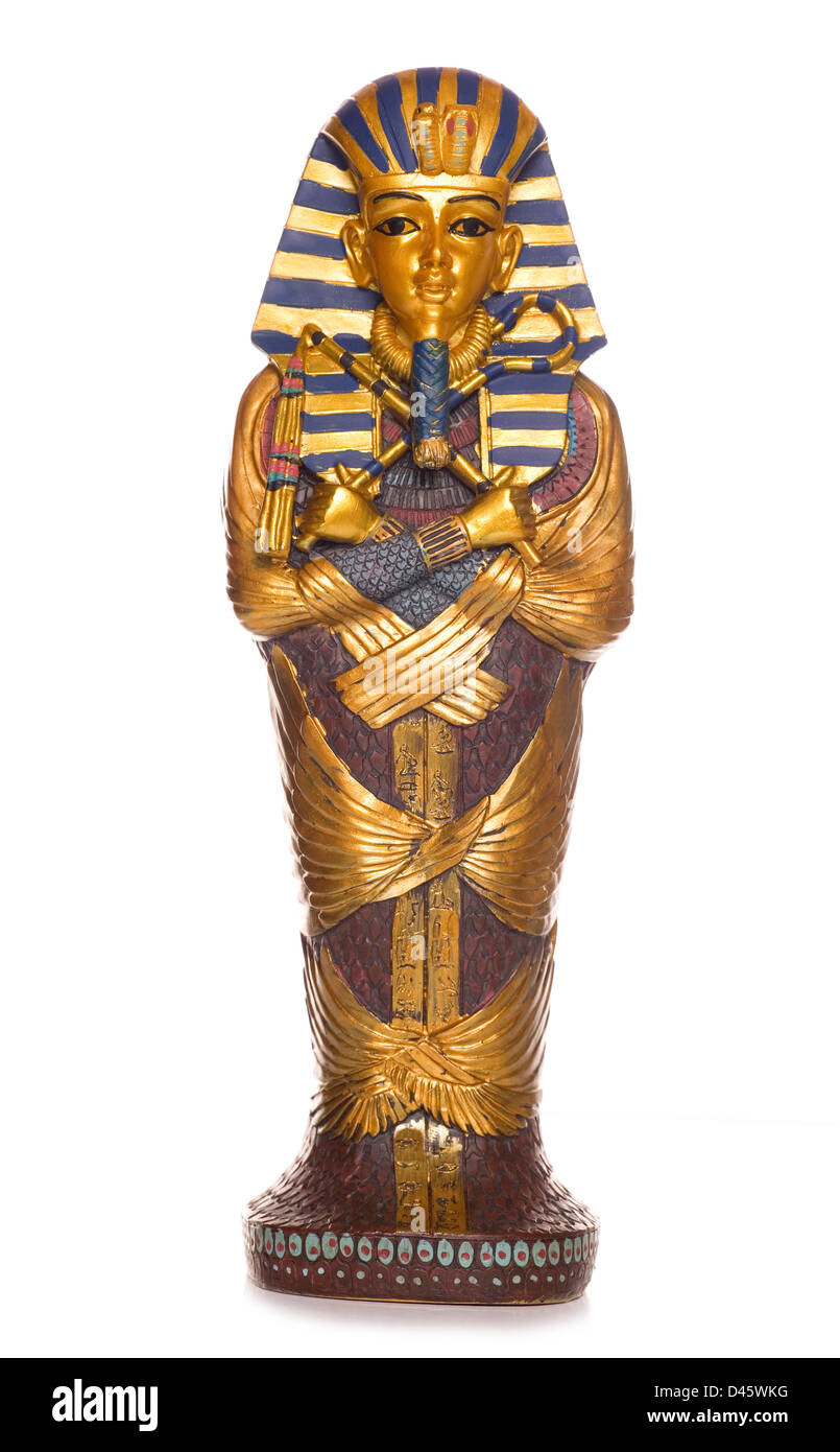 Momie égyptienne cercueil découpe studio Banque D'Images