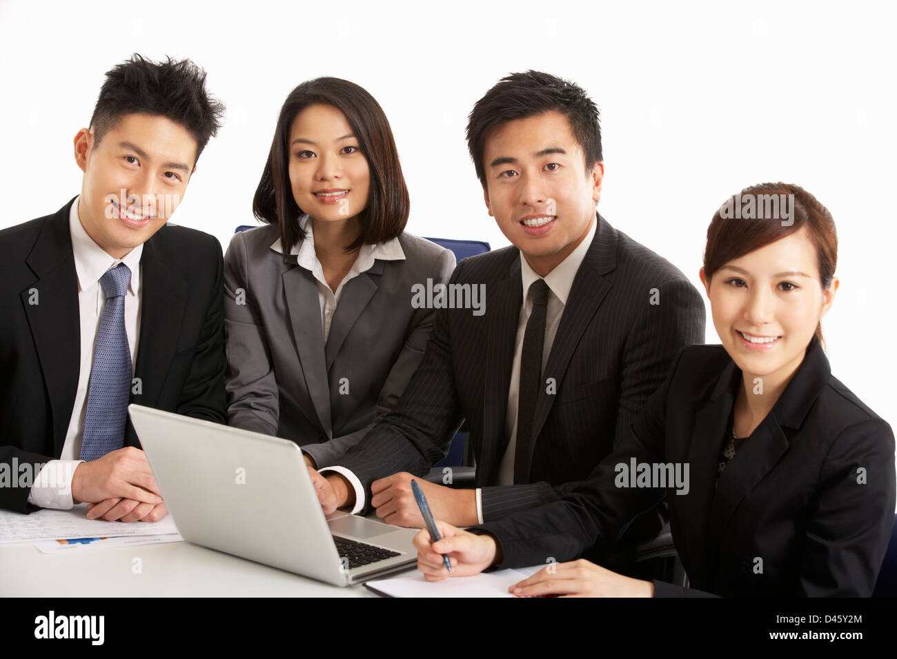 Studio Shot of Chinese Children Banque D'Images