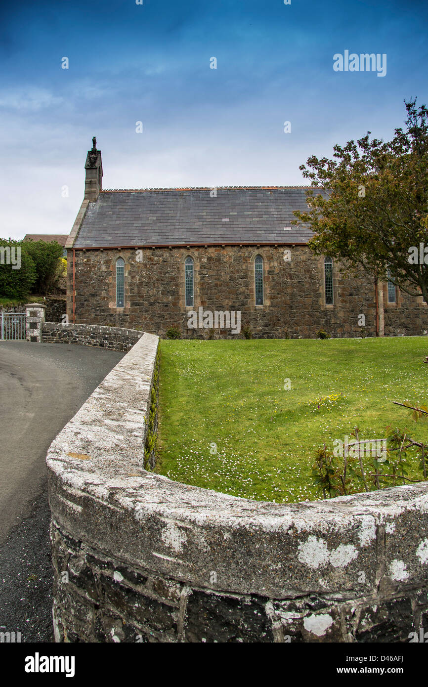 Rathlin église Co Antrim Irlande du Nord Banque D'Images