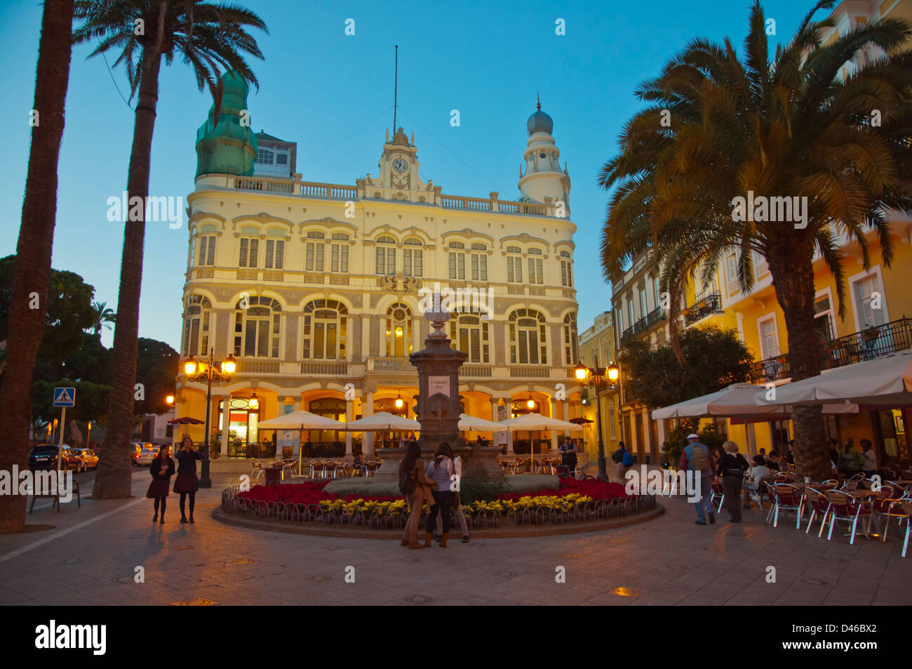 Plazoleto Cairasco square quartier Triana de Las Palmas Gran Canaria island les Îles Canaries Espagne Europe Banque D'Images