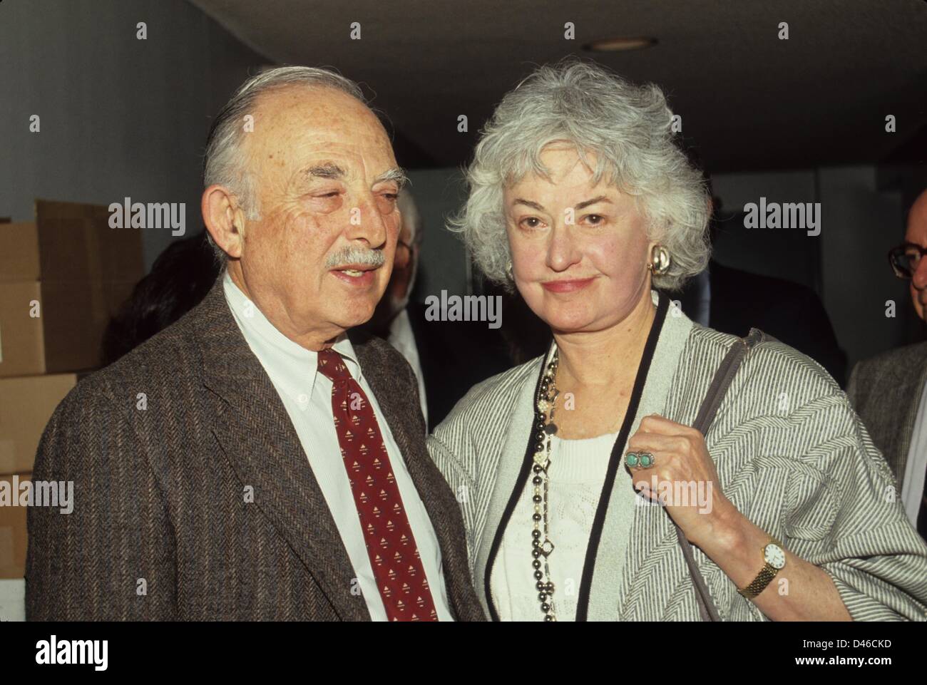 BEATRICE ARTHUR avec Bill Macy.L2951.(Image Crédit : © Tom Rodriguez/Globe Photos/ZUMAPRESS.com) Banque D'Images