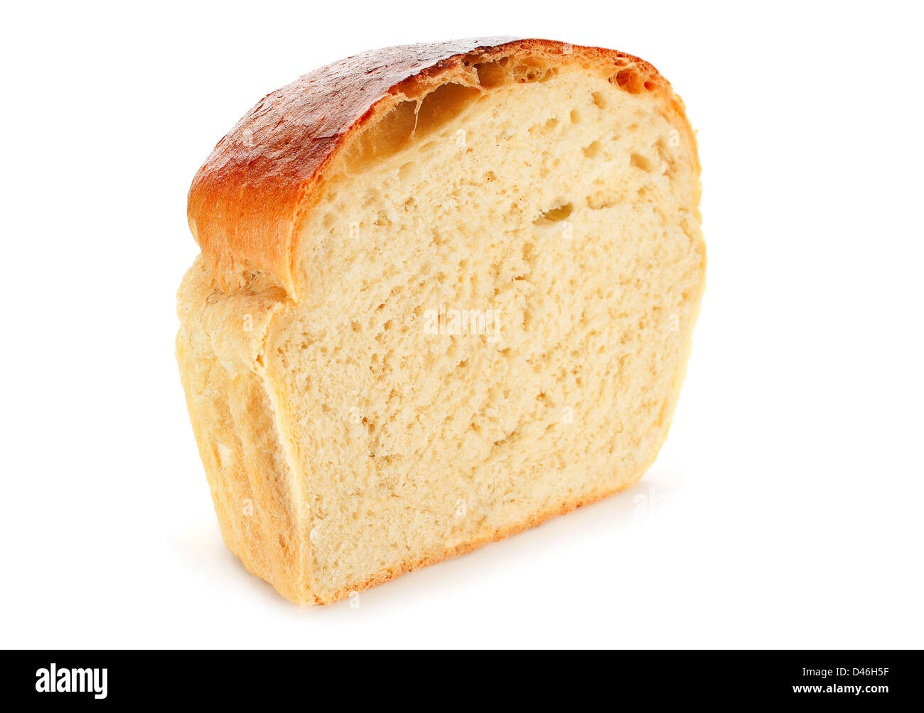 Pain pain rustique fait maison on white Banque D'Images