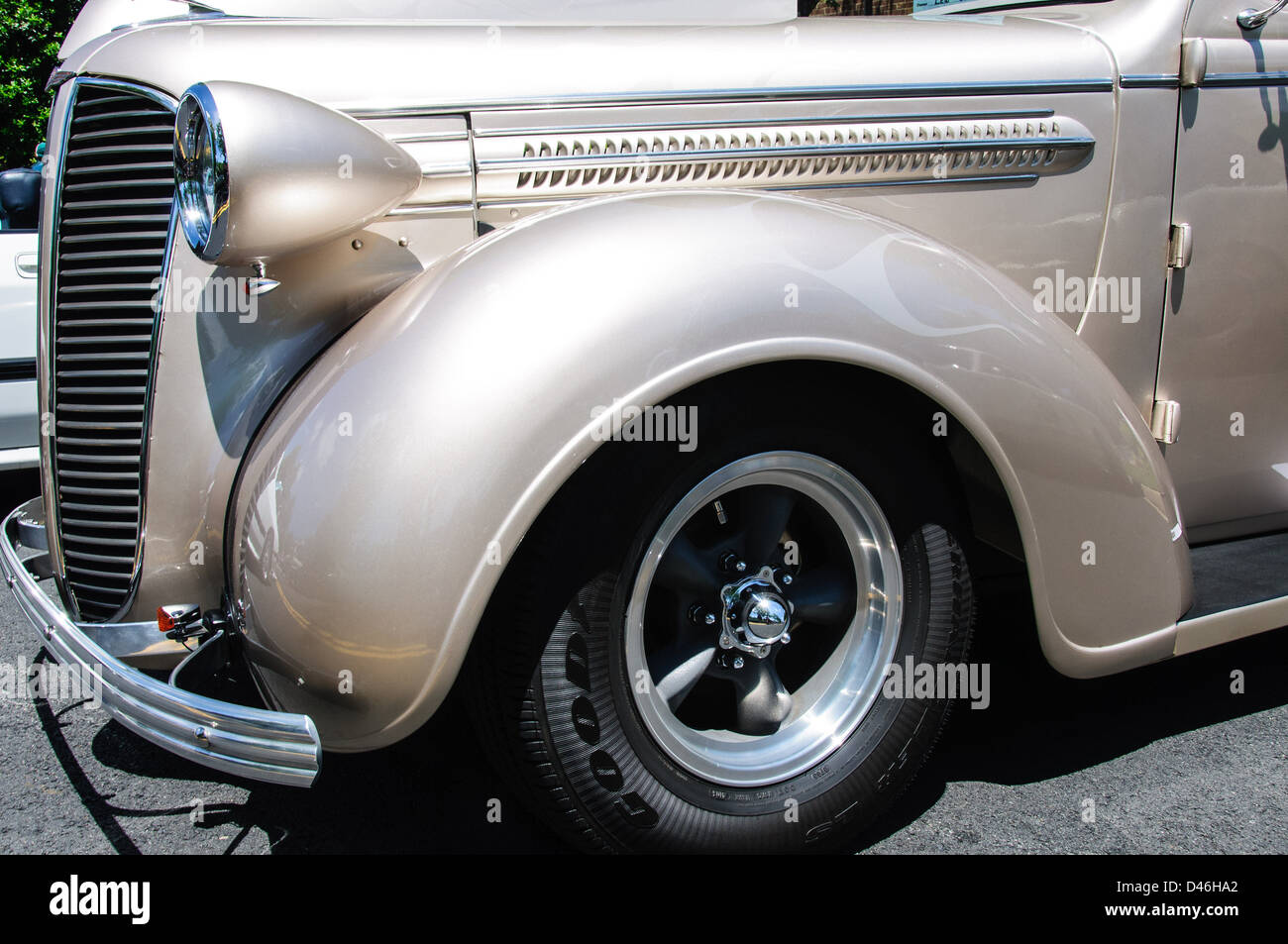 1937 Dodge 2-door Sedan, l'Antique car show, la rue Armstrong, Vieille Ville Fairfax, Virginie Banque D'Images