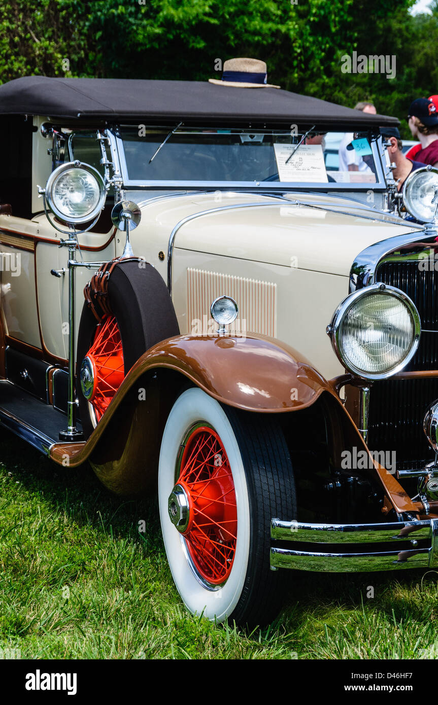 1929 Cadillac Phaeton, Antique car show, Sully Historic Site, Chantilly, Virginia Banque D'Images