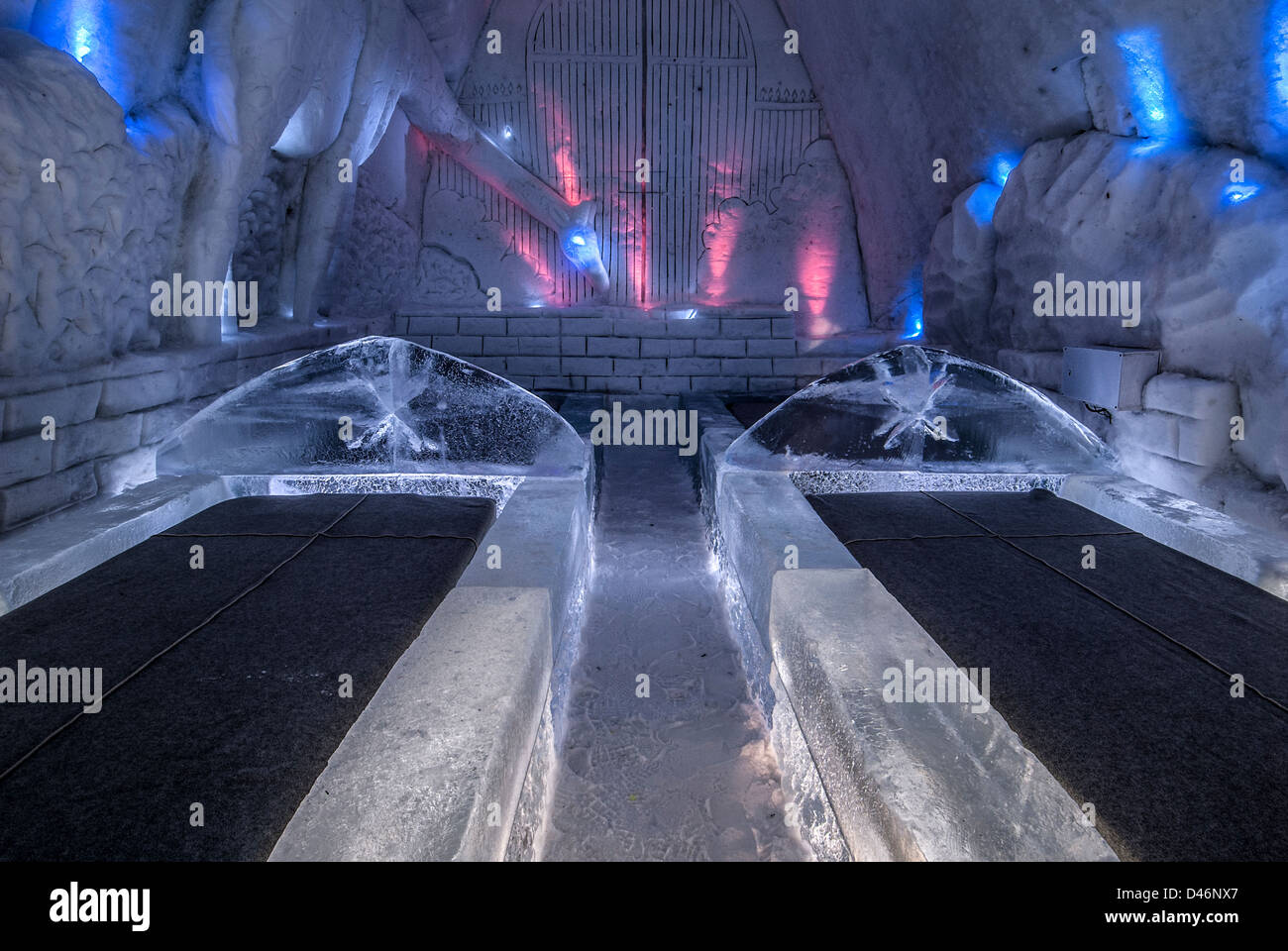 Chambre à thème, Montreal Snow Village Hôtel de Glace, Ile Sainte-Hélène, Parc  Jean-Drapeau, Montréal, Québec, Canada Photo Stock - Alamy