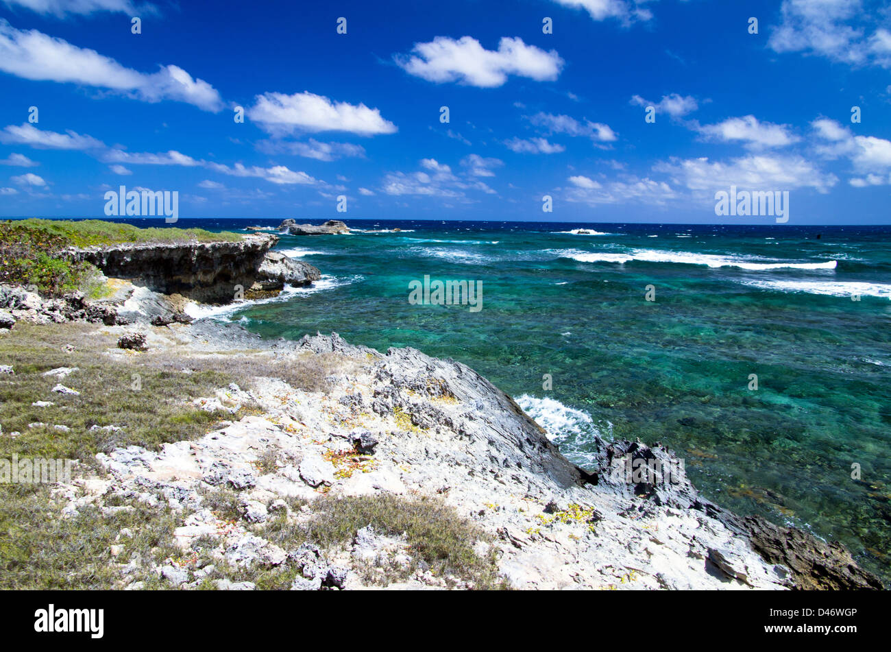 Côte de l'océan Atlantique . République Dominicaine Banque D'Images