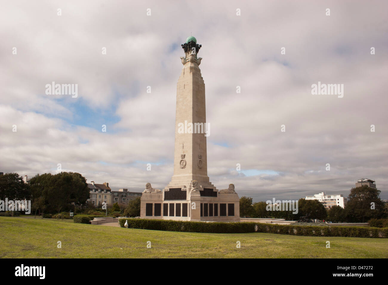 Le mémorial de guerre sur Plymouth Hoe, Plymouth, Devon, UK Banque D'Images