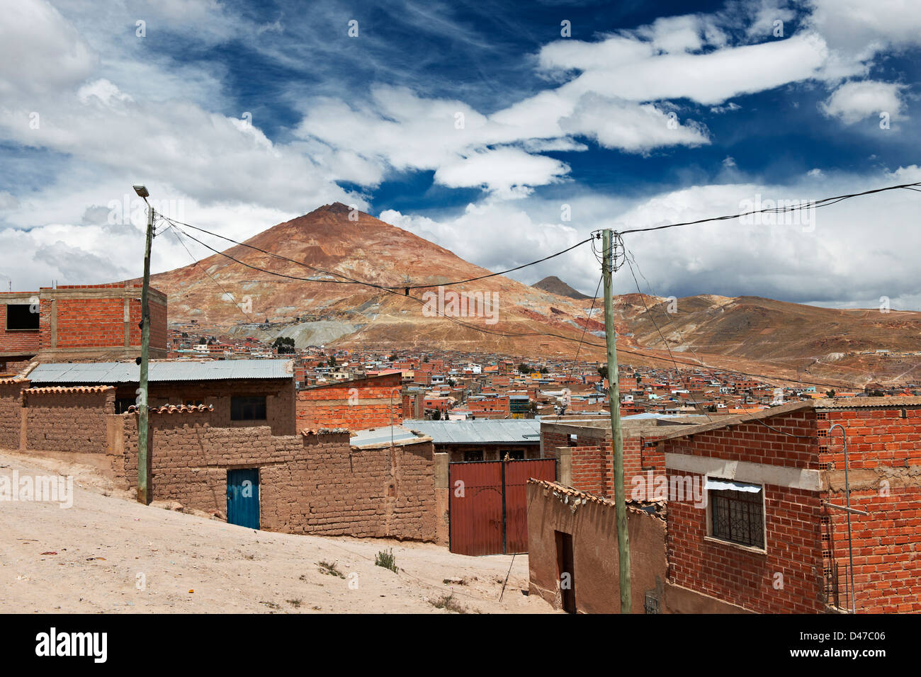 La montagne d'argent et Cerro Rico Potosi Ville, Bolivie, Amérique du Sud Banque D'Images