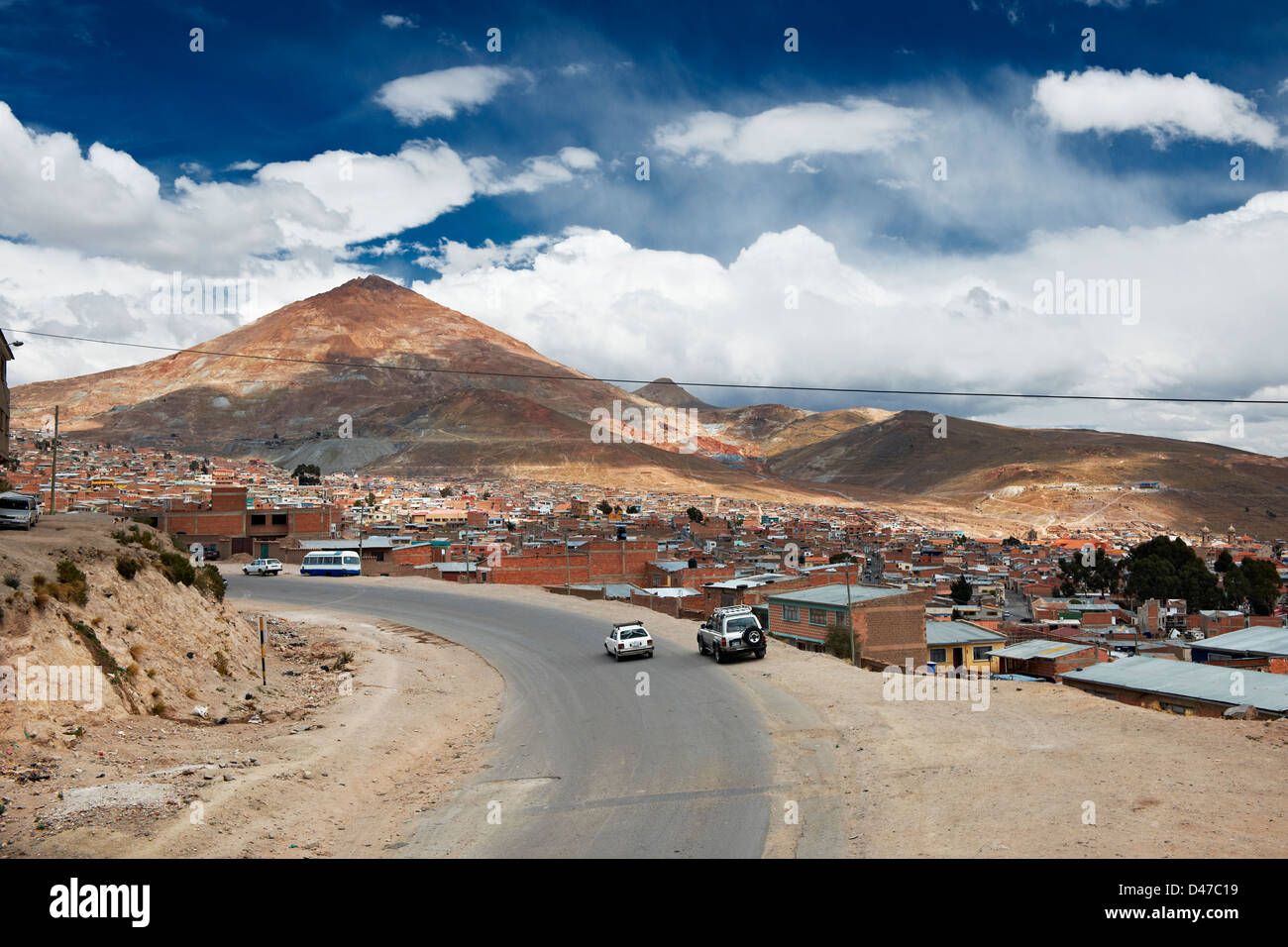 La montagne d'argent et Cerro Rico Potosi Ville, Bolivie, Amérique du Sud Banque D'Images